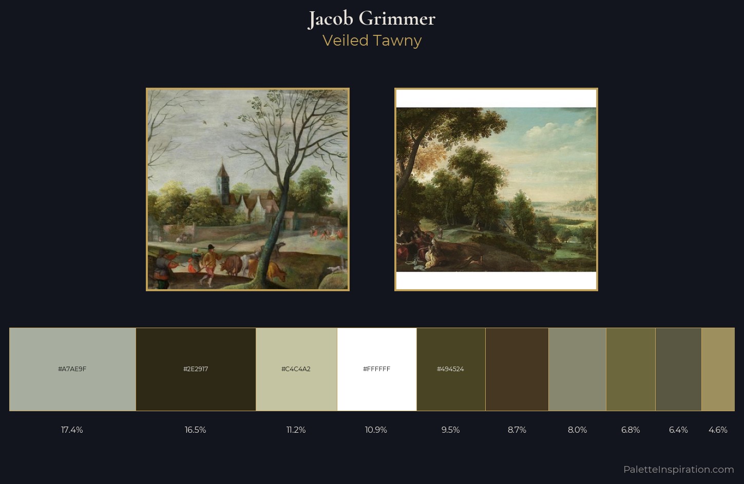 Jacob Grimmer Palette 1 — Veiled Tawny