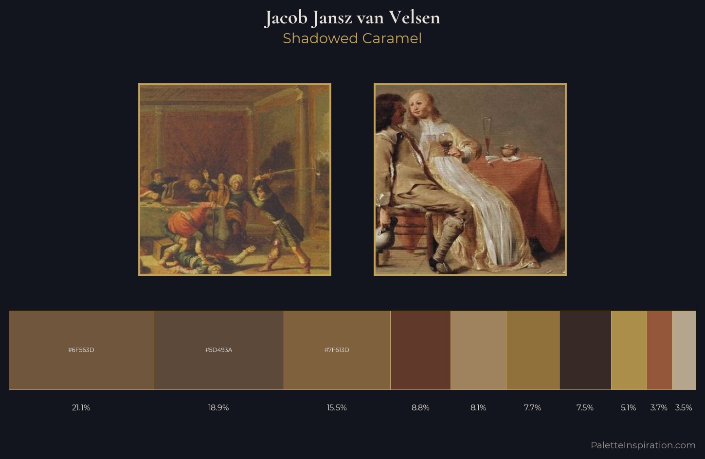 Jacob Jansz van Velsen Palette 1 — Shadowed Caramel