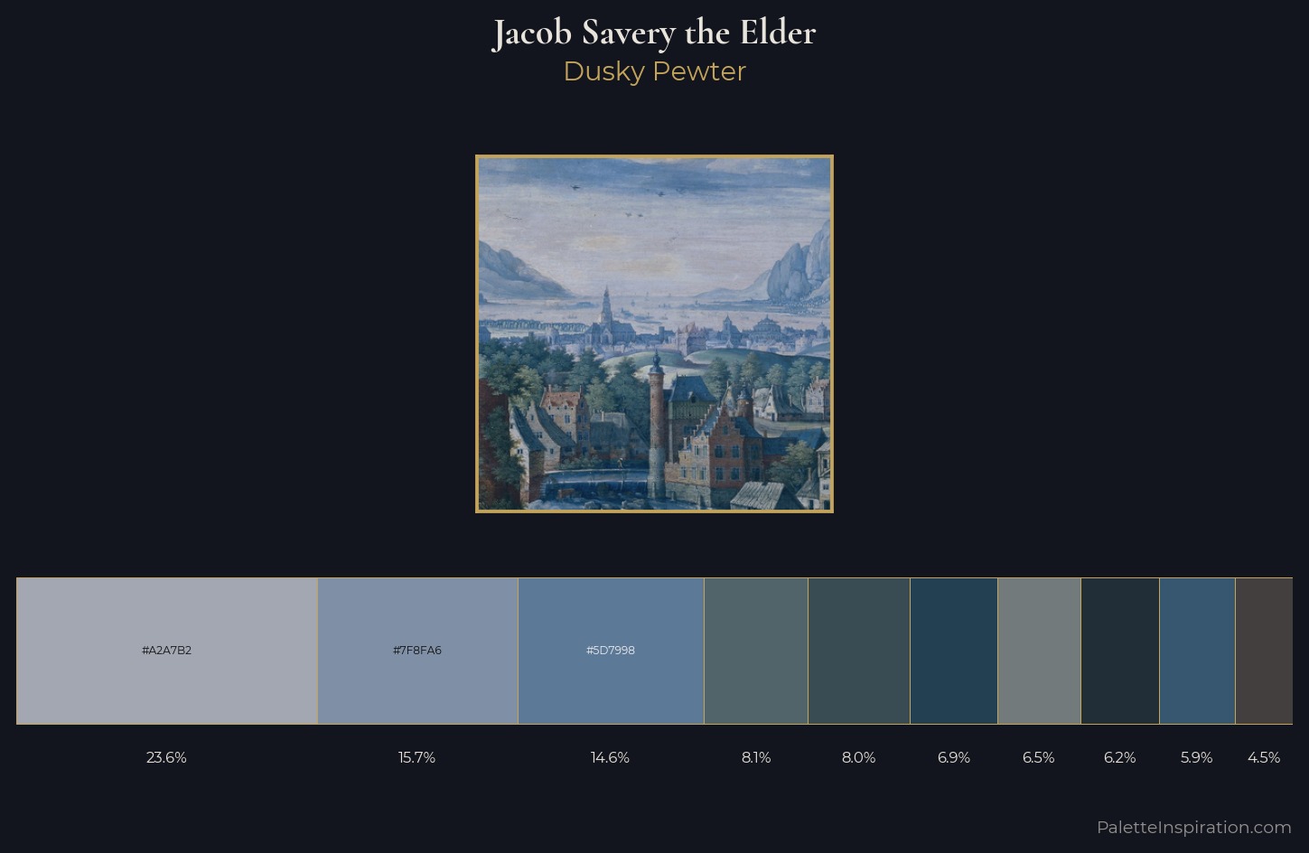 Jacob Savery the Elder Palette 2 — Dusky Pewter