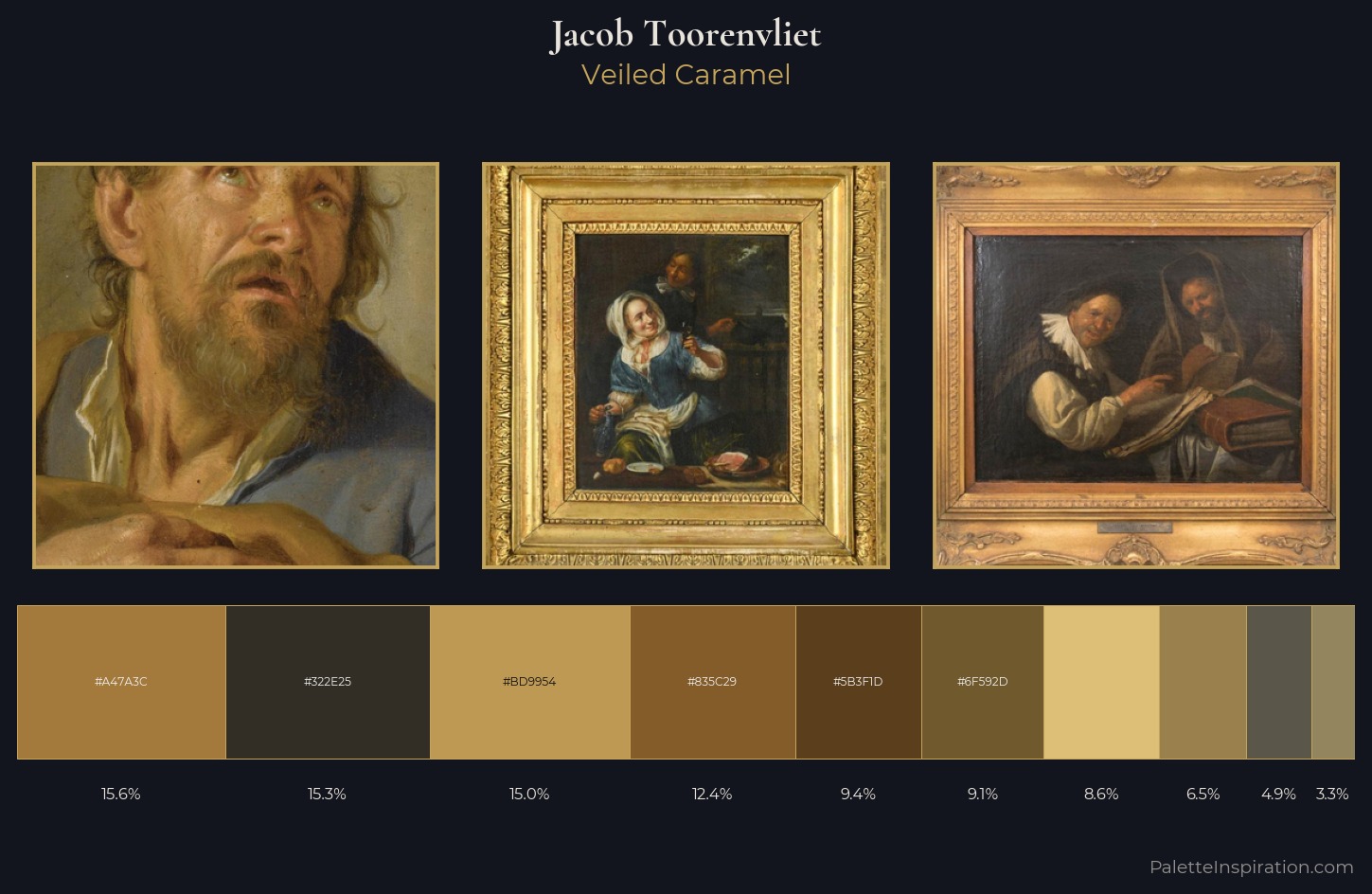 Jacob Toorenvliet Palette 1 — Veiled Caramel
