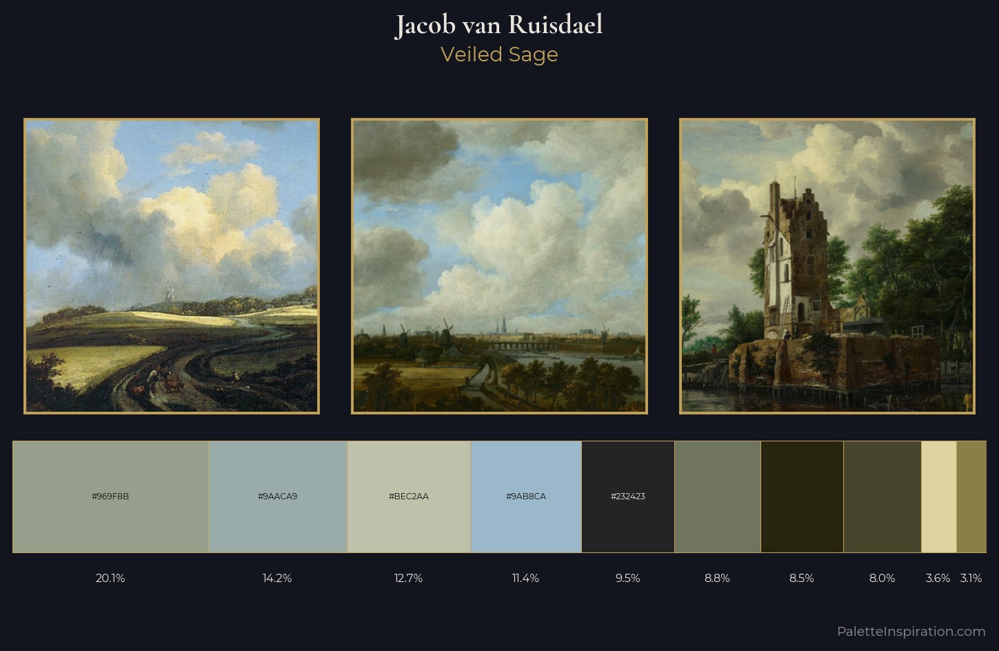 Jacob van Ruisdael Palette 2 — Veiled Sage