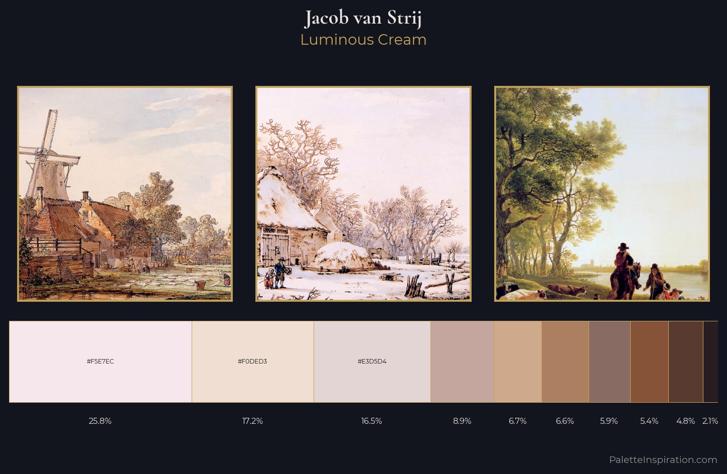Jacob van Strij Palette 3 — Luminous Cream