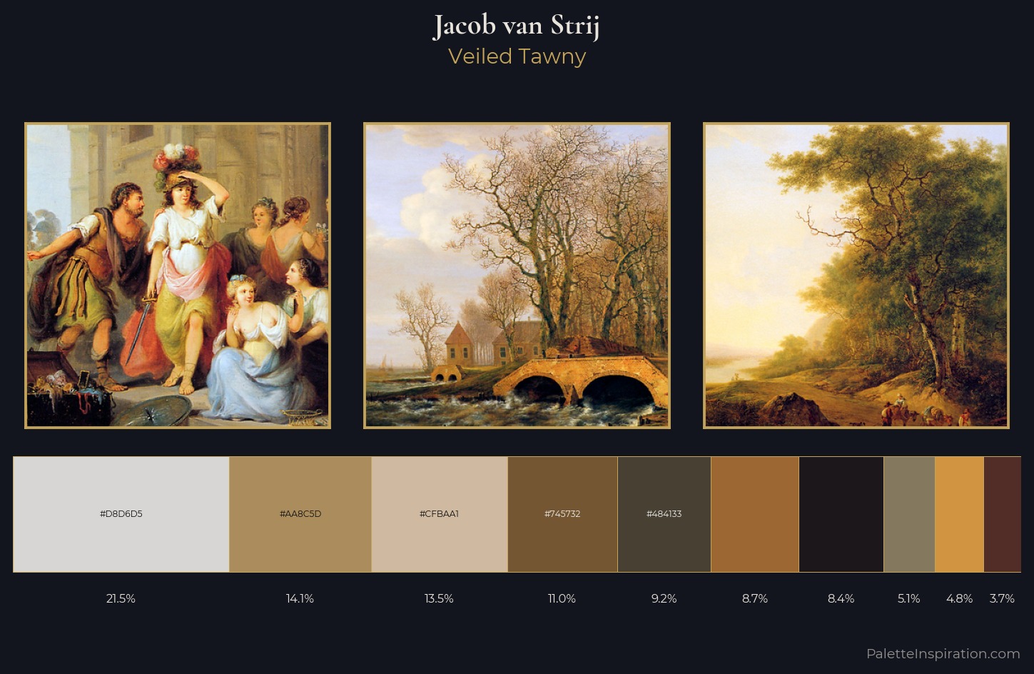 Jacob van Strij Palette 7 — Veiled Tawny