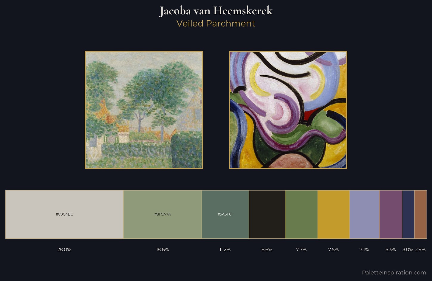 Jacoba van Heemskerck Palette 2 — Veiled Parchment