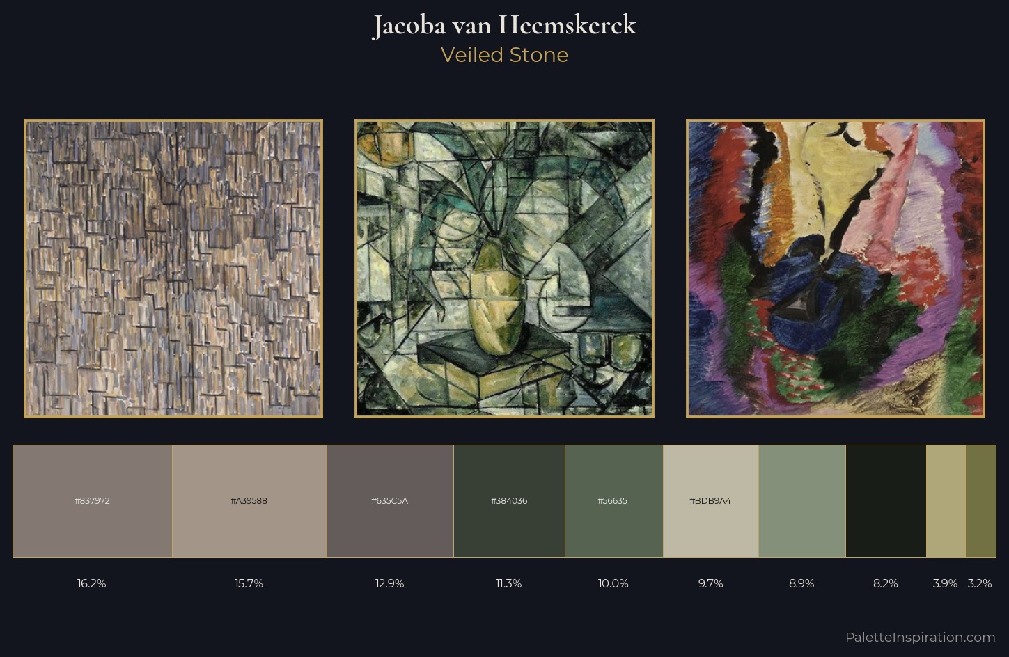 Jacoba van Heemskerck Palette 3 — Veiled Stone