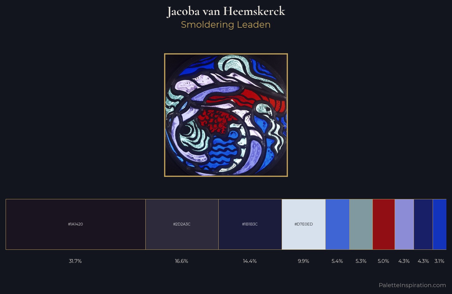 Jacoba van Heemskerck Palette 6 — Smoldering Leaden