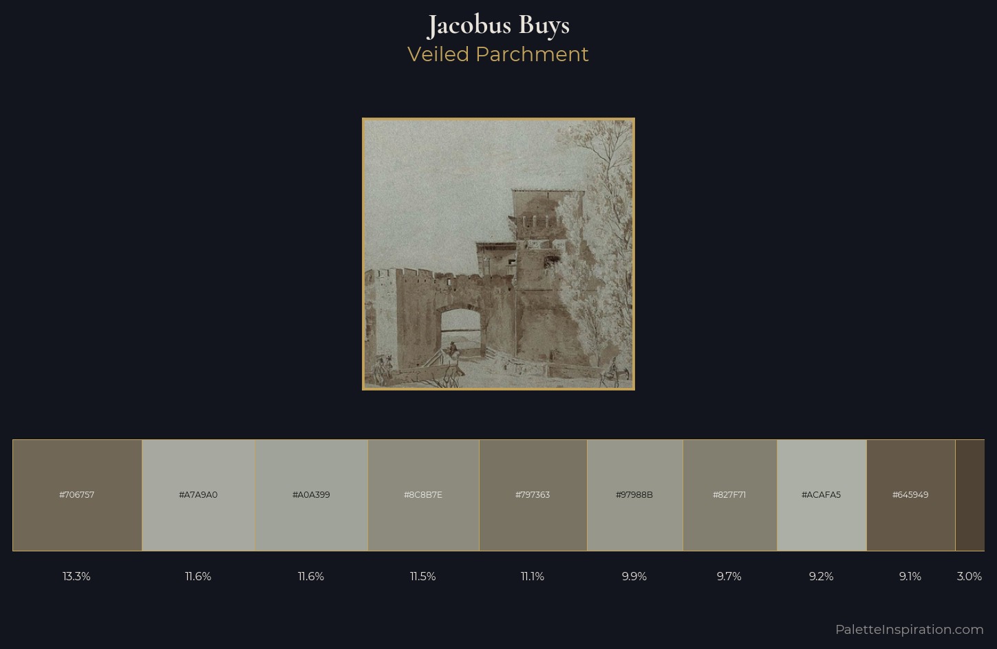 Jacobus Buys Palette 1 — Veiled Parchment
