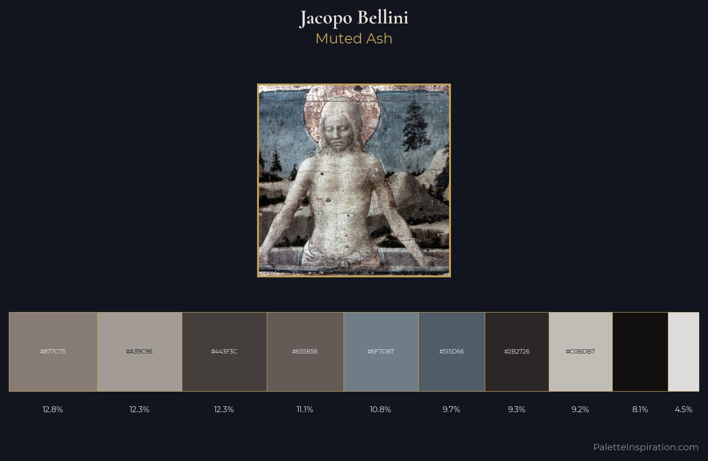 Jacopo Bellini Palette 4 — Muted Ash