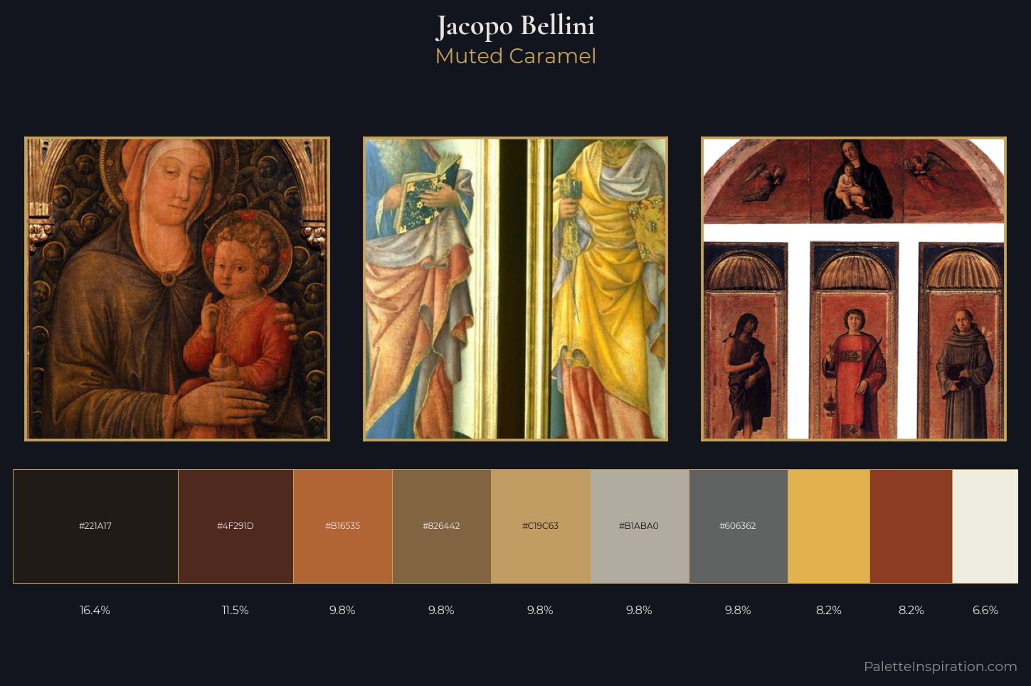 Jacopo Bellini Master Palette — Muted Caramel