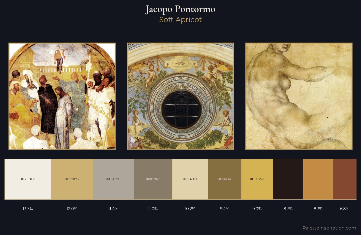 Jacopo Pontormo Palette 1 — Soft Apricot