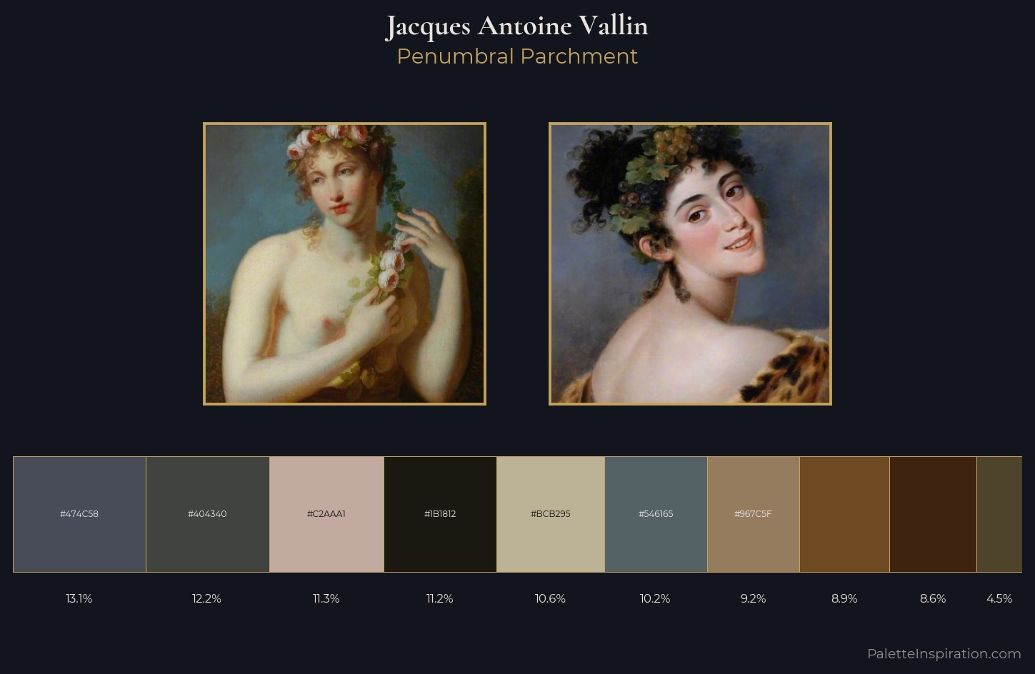 Jacques Antoine Vallin Palette 2 — Penumbral Parchment