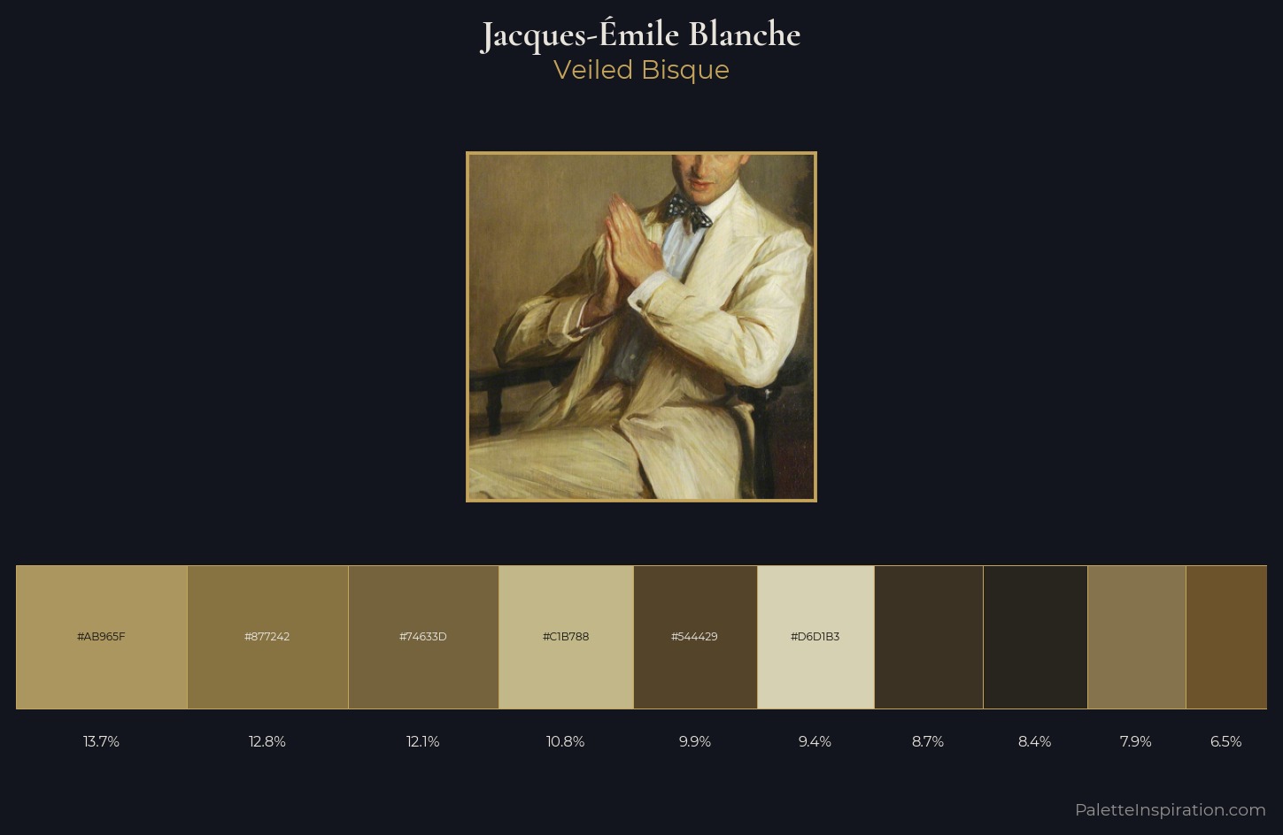 Jacques-Émile Blanche Palette 2 — Veiled Bisque