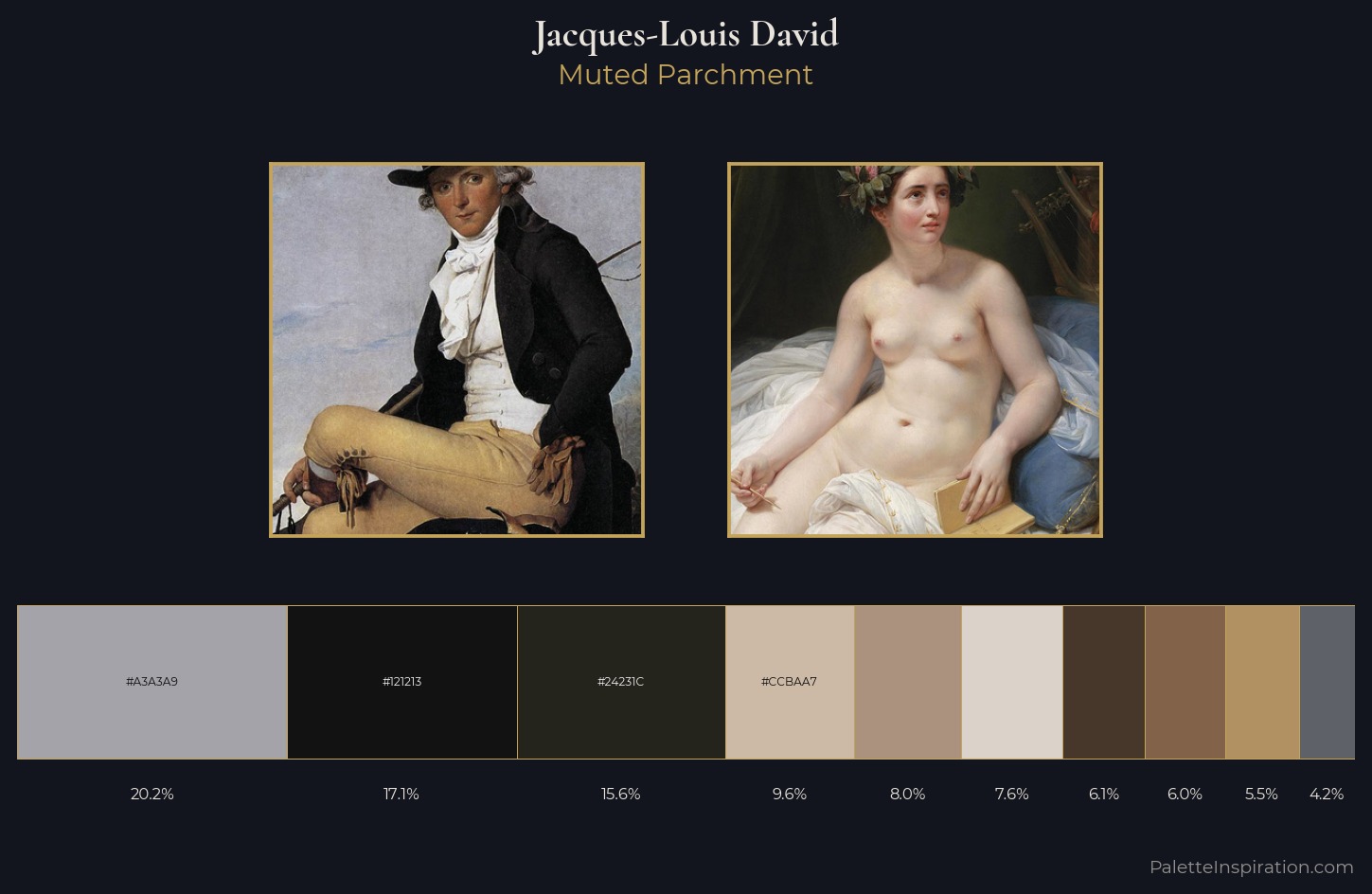 Jacques-Louis David Palette 4 — Muted Parchment