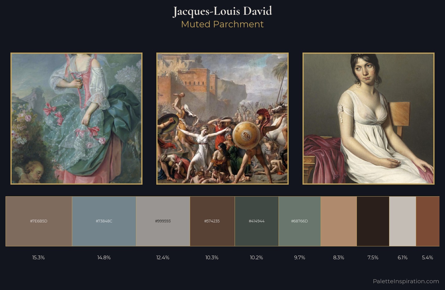 Jacques-Louis David Palette 5 — Muted Parchment