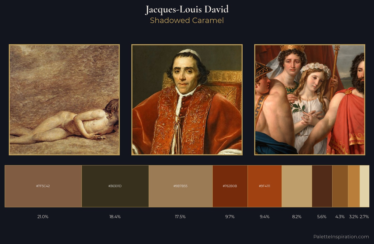 Jacques-Louis David Palette 6 — Shadowed Caramel