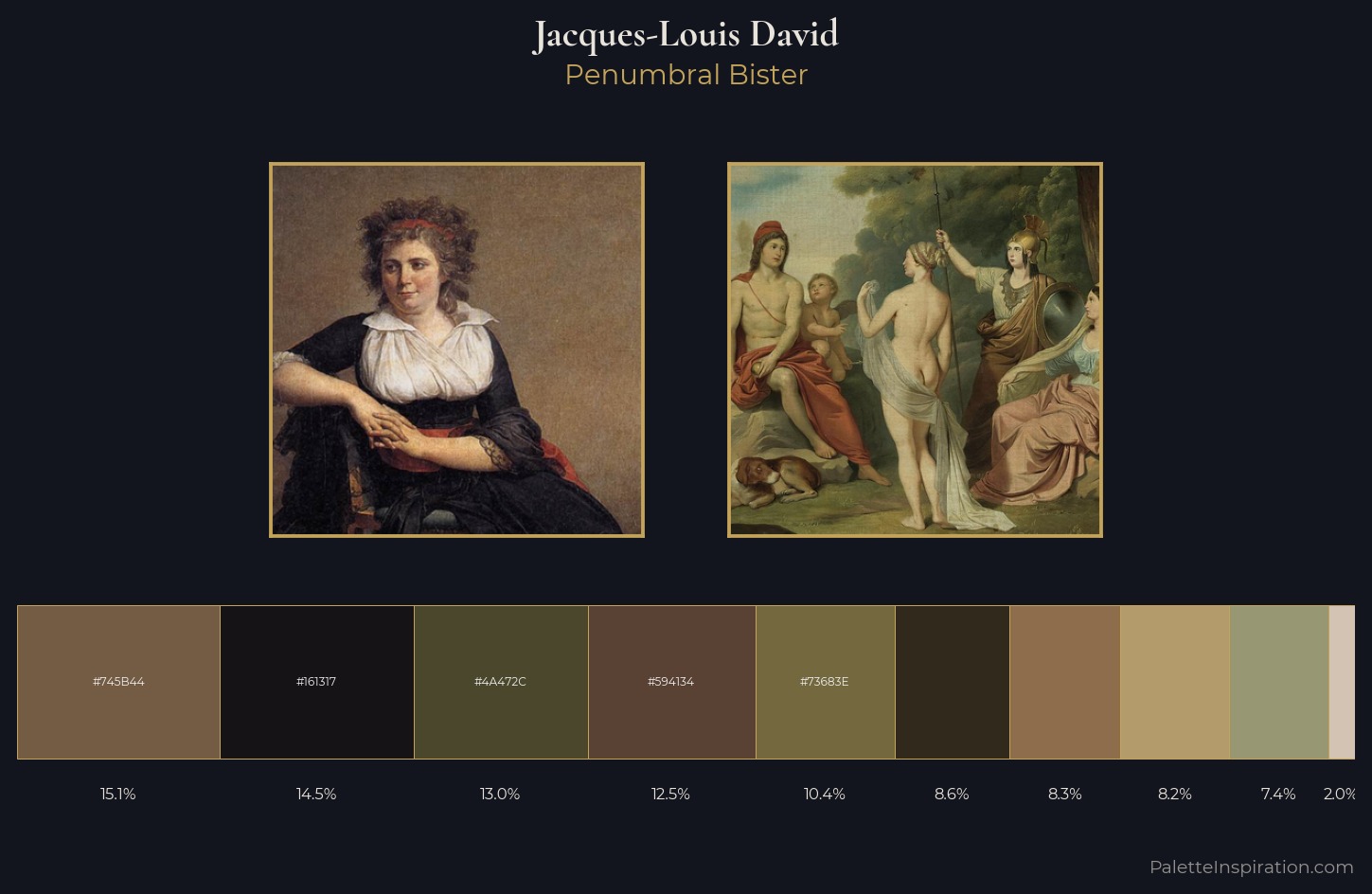 Jacques-Louis David Palette 7 — Penumbral Bister