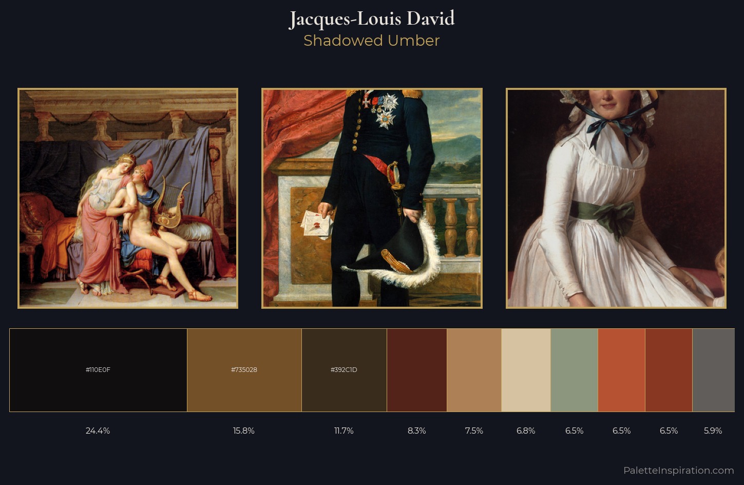 Jacques-Louis David Palette 9 — Shadowed Umber