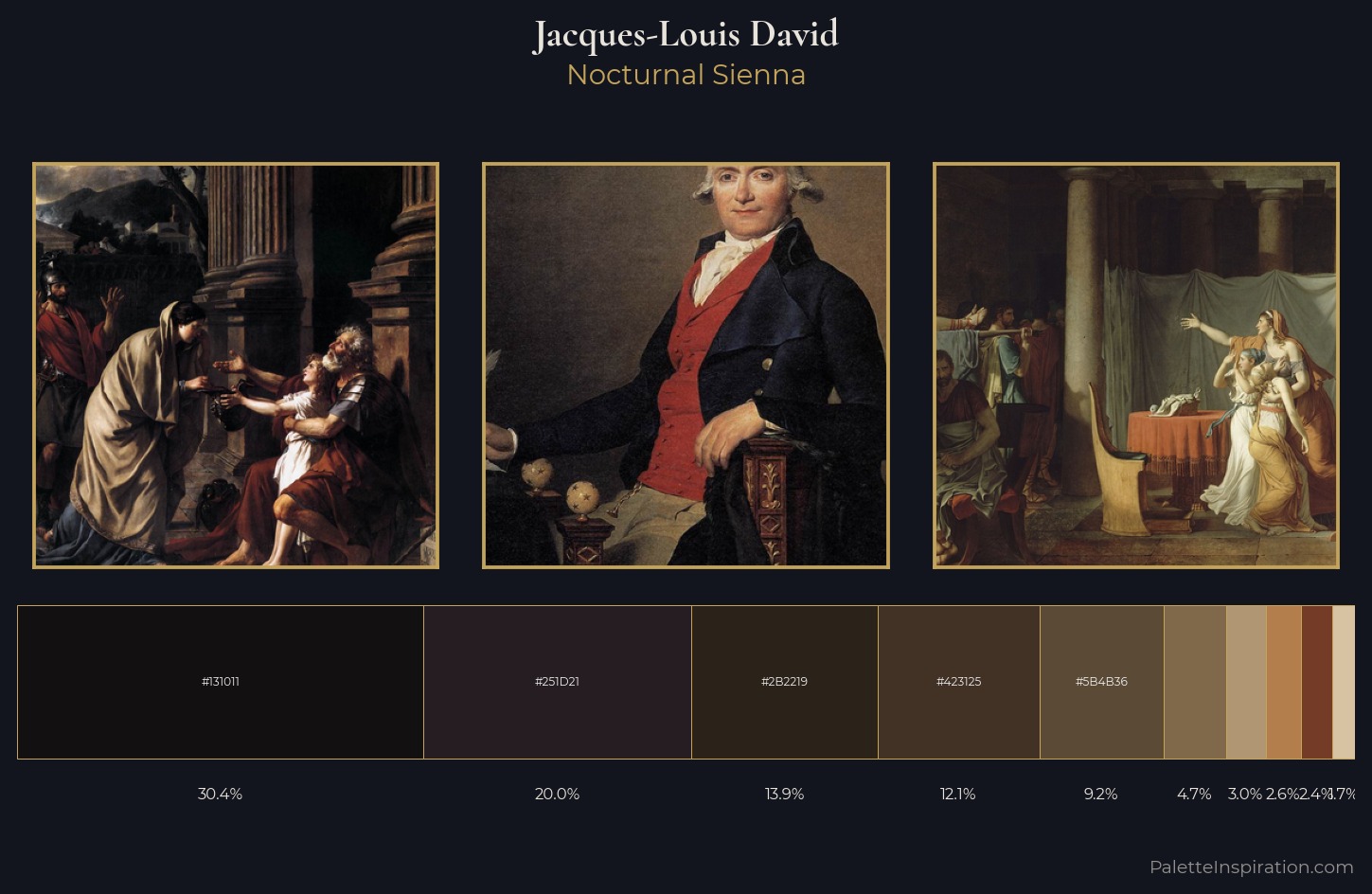 Jacques-Louis David Palette 11 — Nocturnal Sienna
