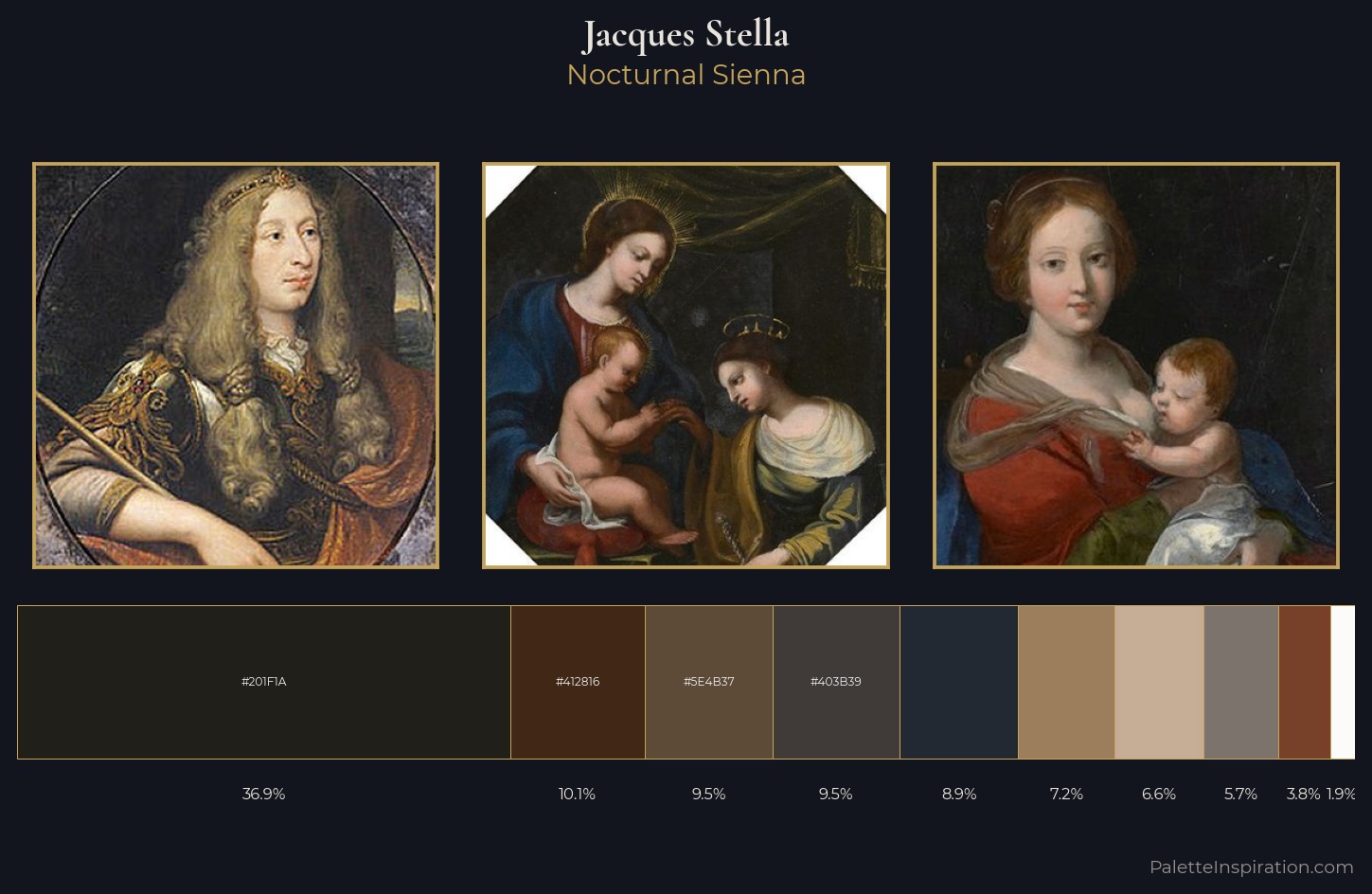 Jacques Stella Palette 4 — Nocturnal Sienna
