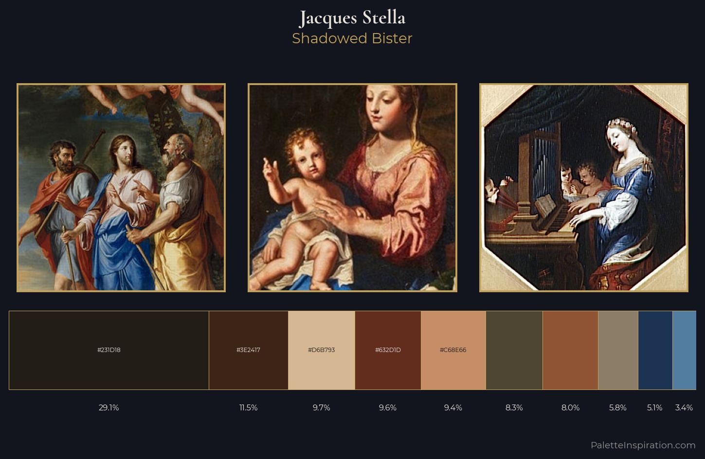 Jacques Stella Palette 6 — Shadowed Bister