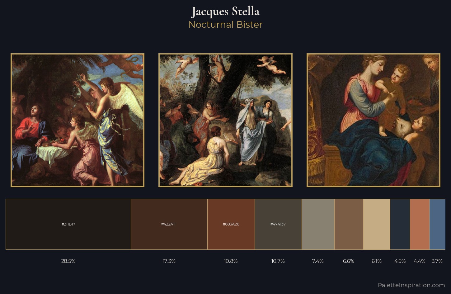 Jacques Stella Palette 8 — Nocturnal Bister