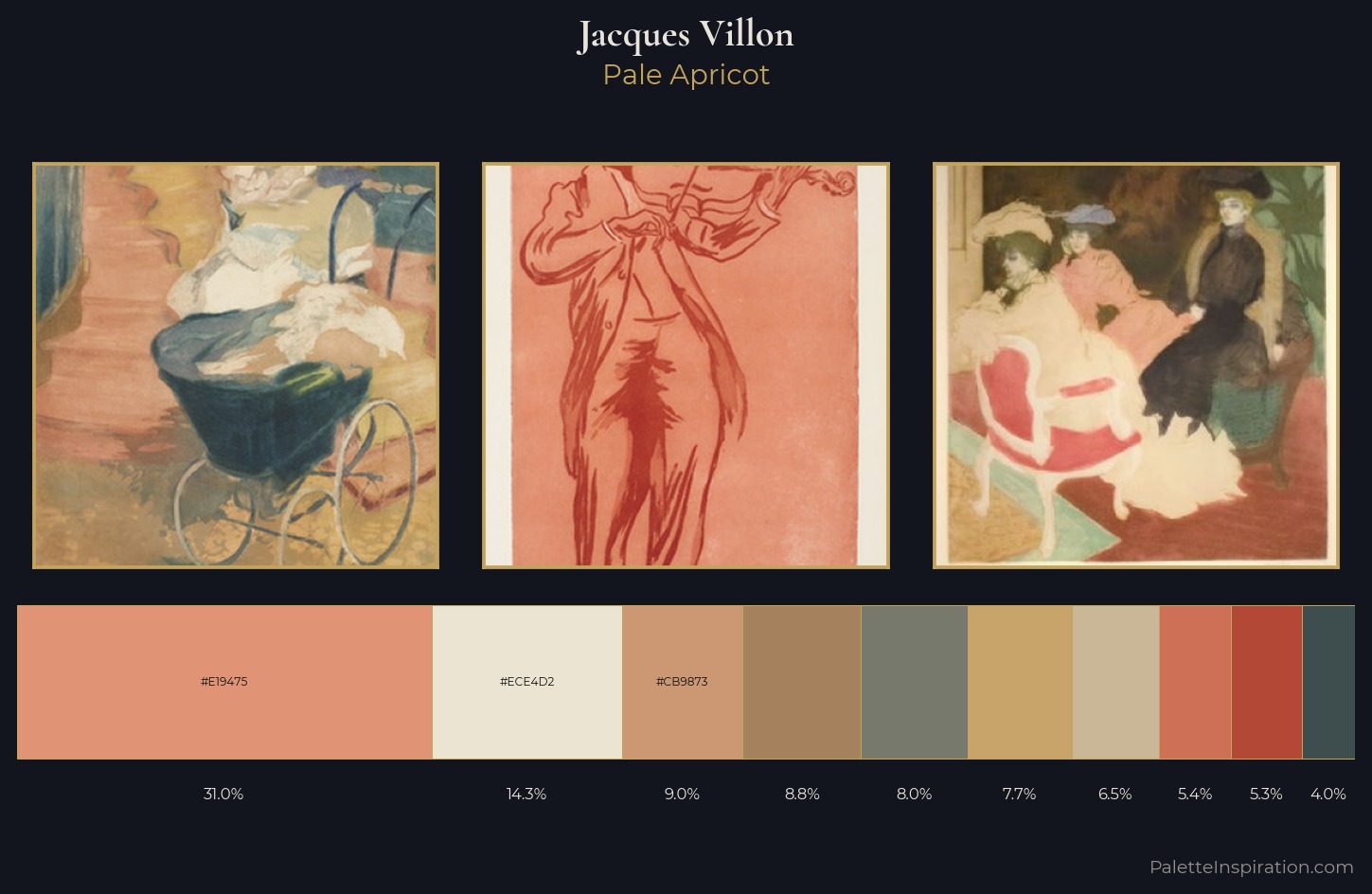 Jacques Villon Palette 1 — Pale Apricot