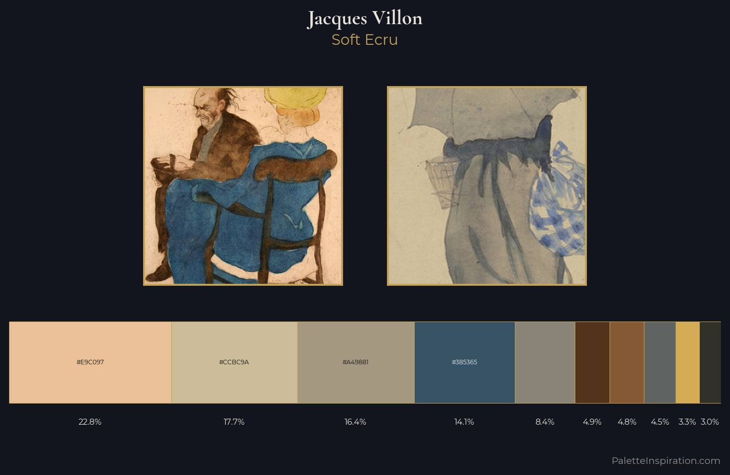 Jacques Villon Palette 2 — Soft Ecru