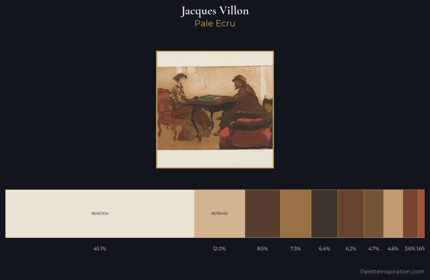 Jacques Villon Palette 4 — Pale Ecru