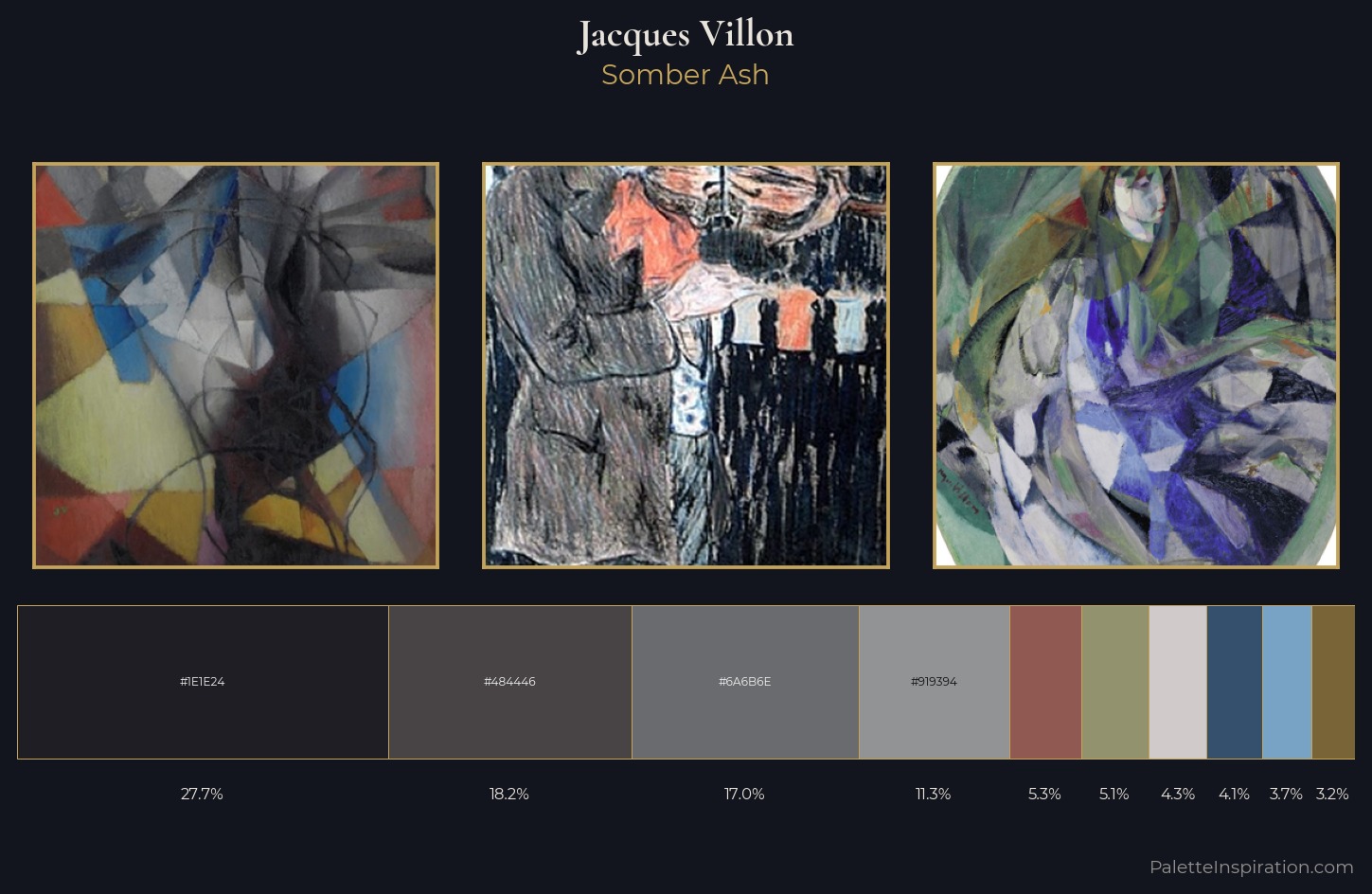 Jacques Villon Palette 5 — Somber Ash