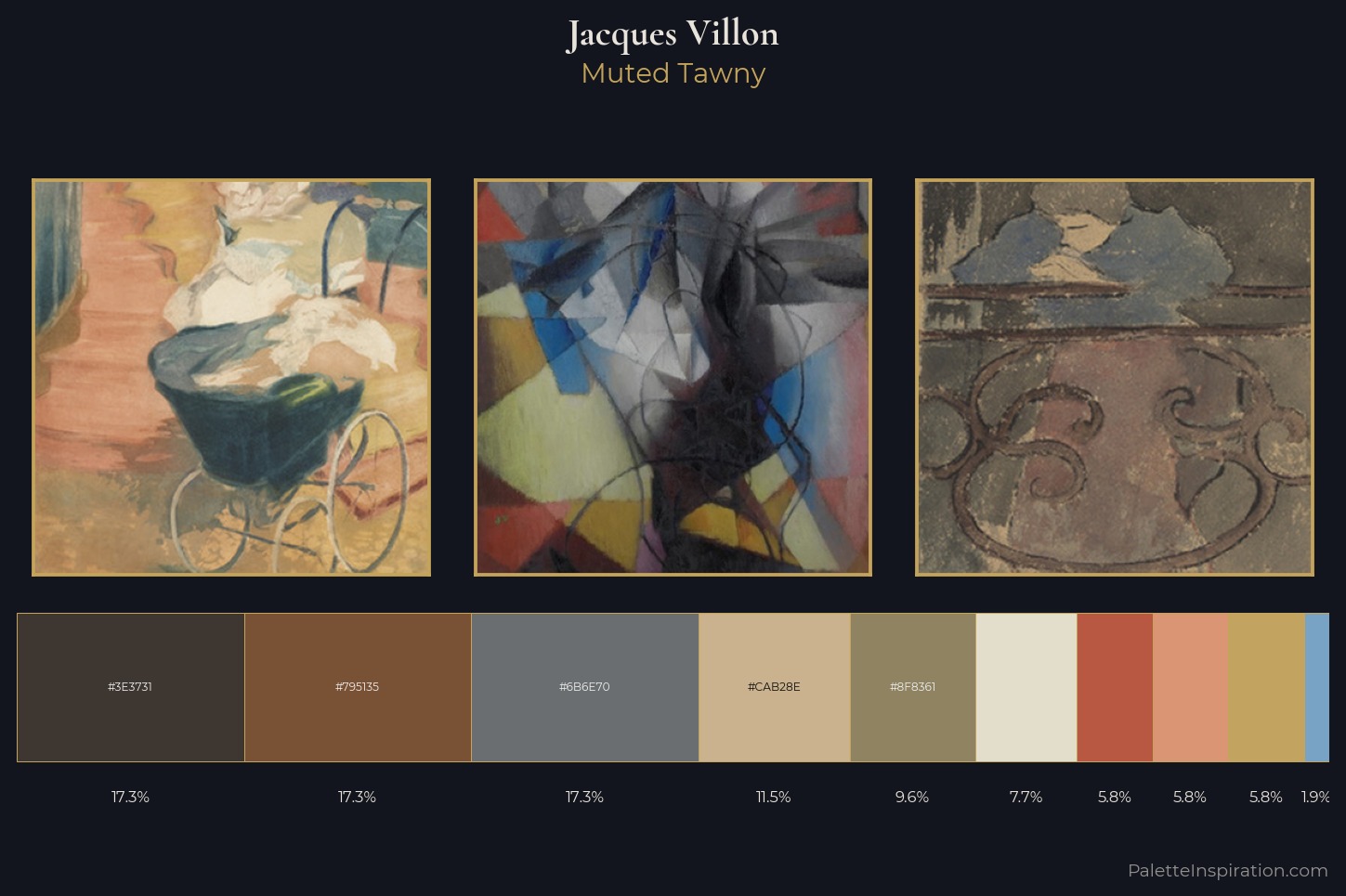 Jacques Villon Master Palette — Muted Tawny