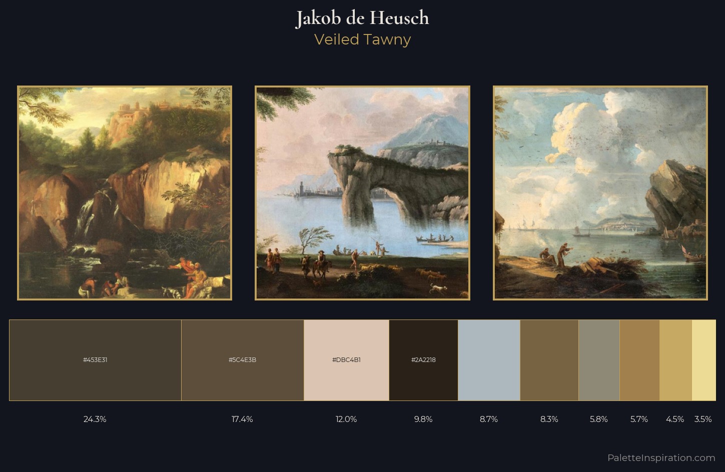 Jakob de Heusch Palette 1 — Veiled Tawny