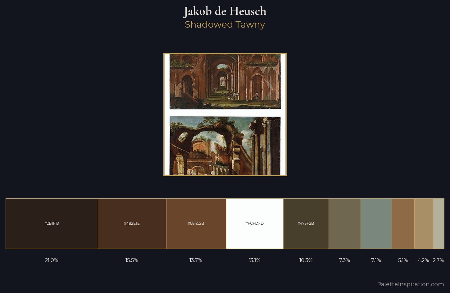 Jakob de Heusch Palette 2 — Shadowed Tawny