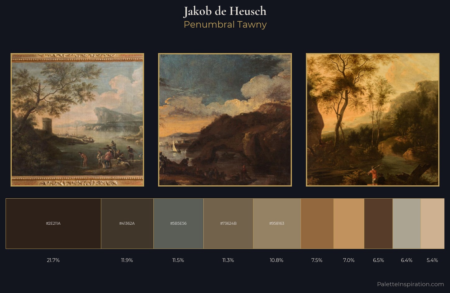 Jakob de Heusch Palette 4 — Penumbral Tawny