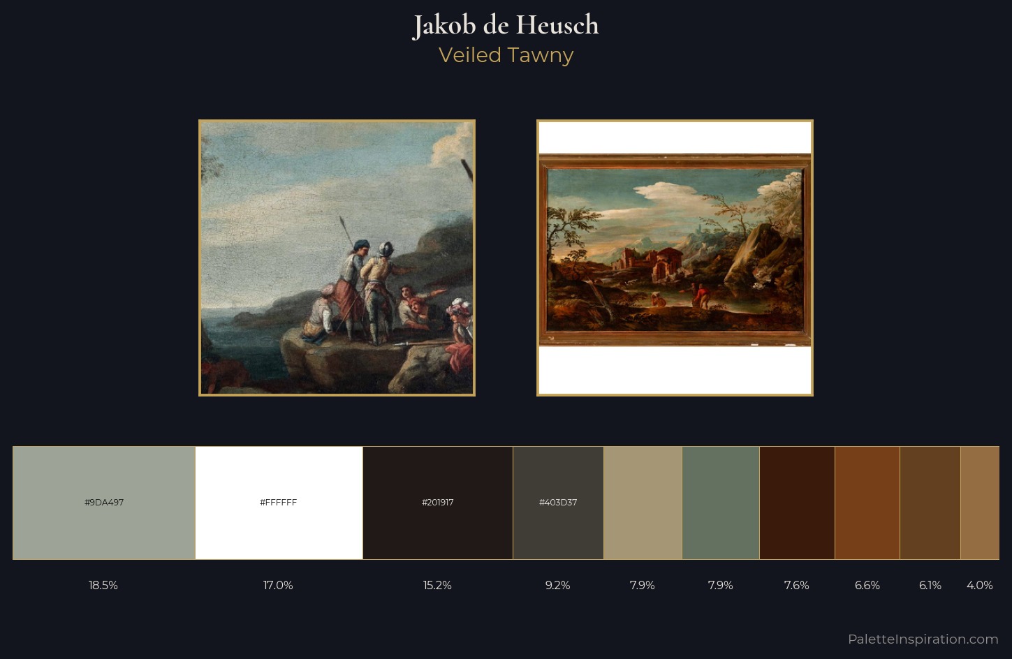 Jakob de Heusch Palette 5 — Veiled Tawny