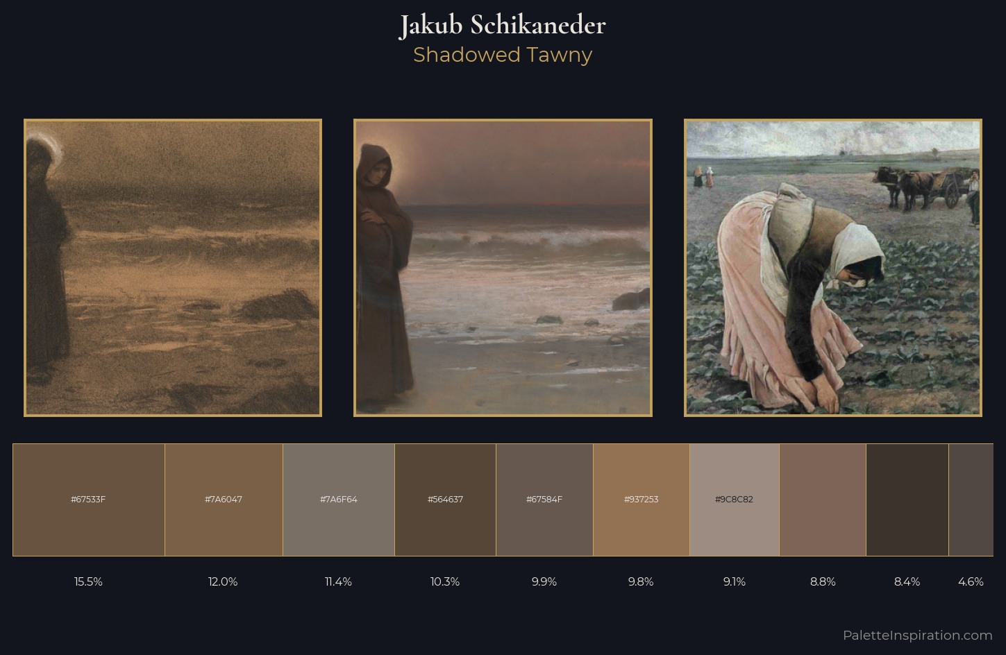 Jakub Schikaneder Palette 5 — Shadowed Tawny