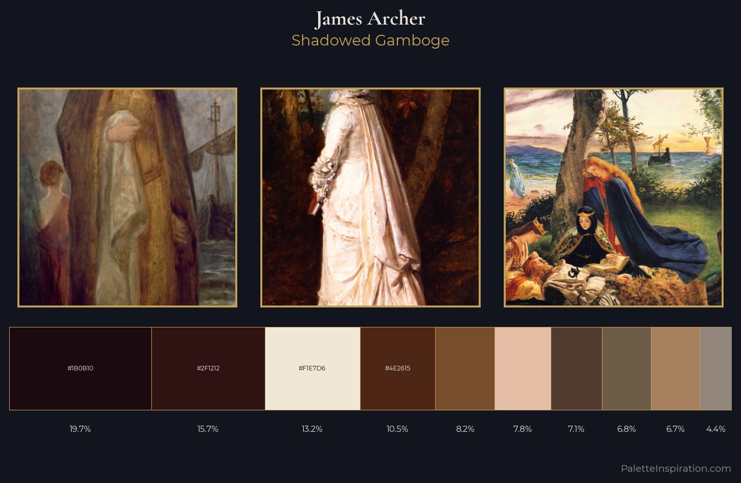 James Archer Palette 3 — Shadowed Gamboge