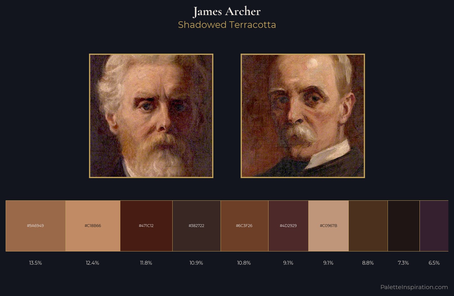 James Archer Palette 8 — Shadowed Terracotta