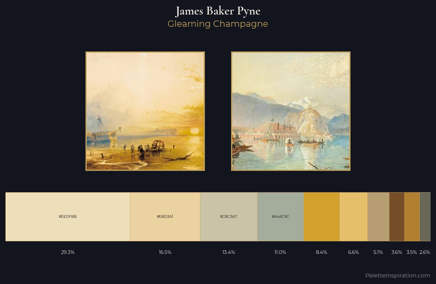 James Baker Pyne Palette 1 — Gleaming Champagne