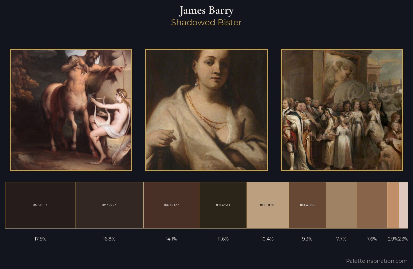 James Barry Palette 3 — Shadowed Bister