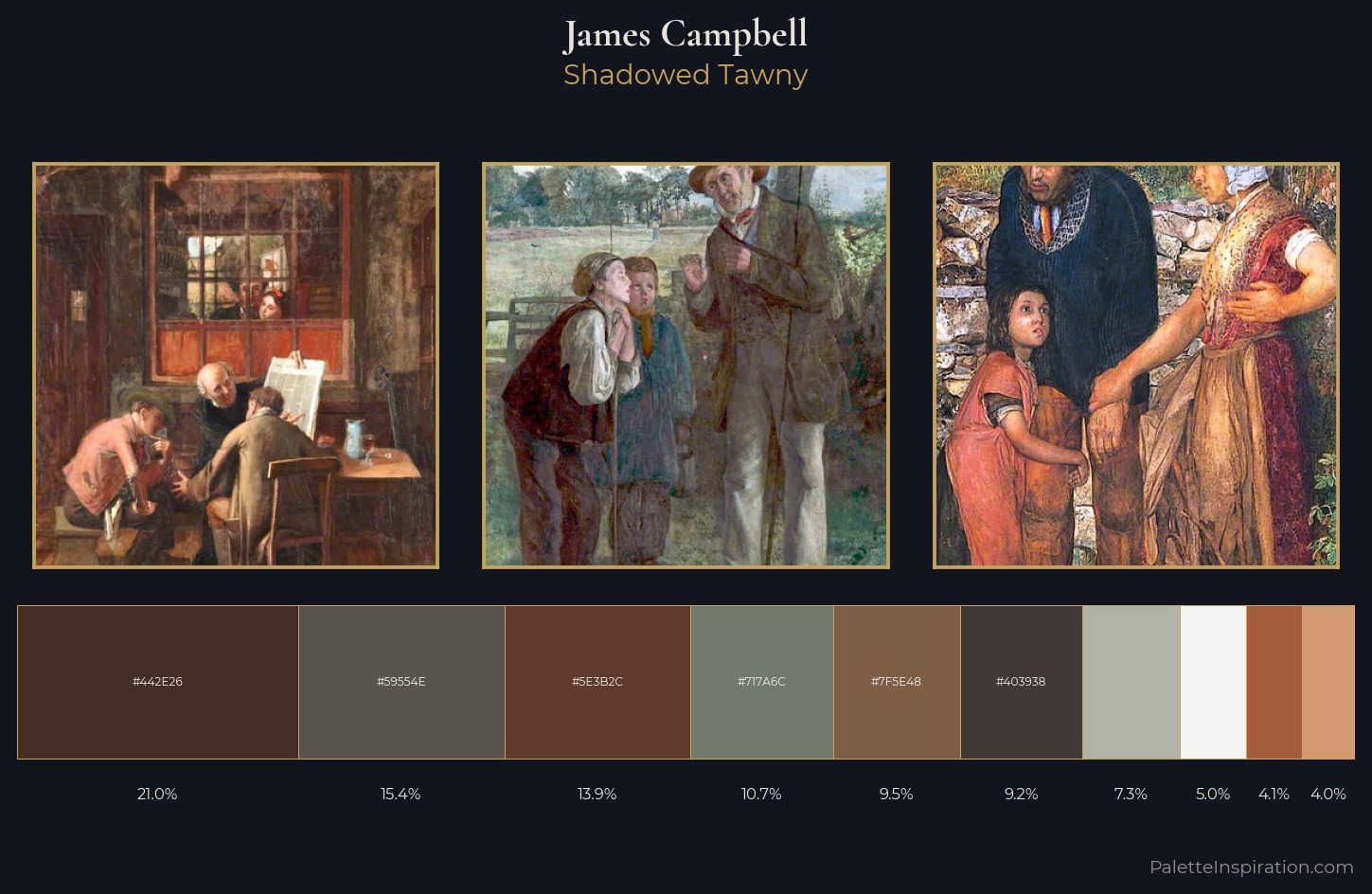 James Campbell Palette 3 — Shadowed Tawny