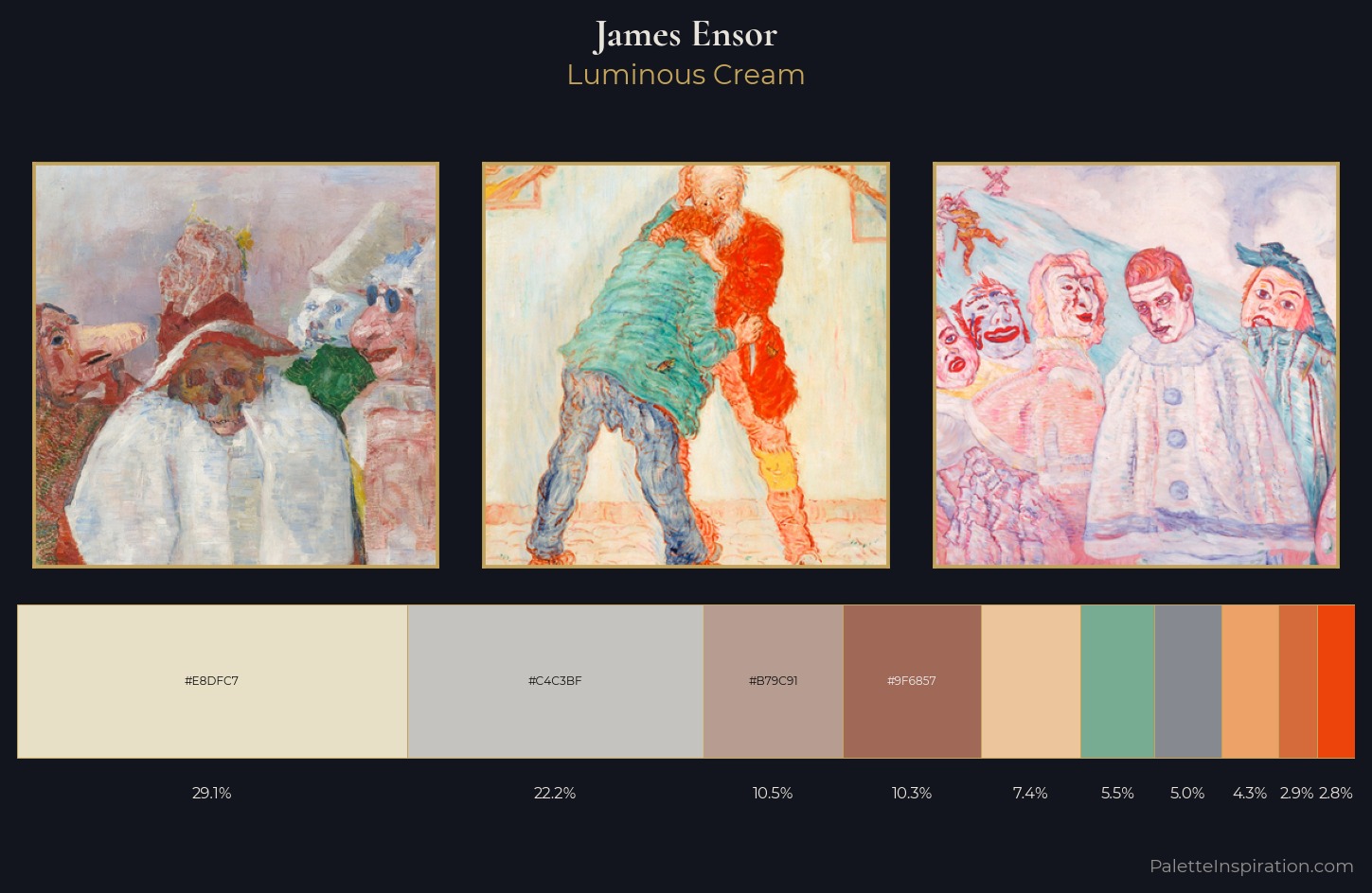 James Ensor Palette 1 — Luminous Cream