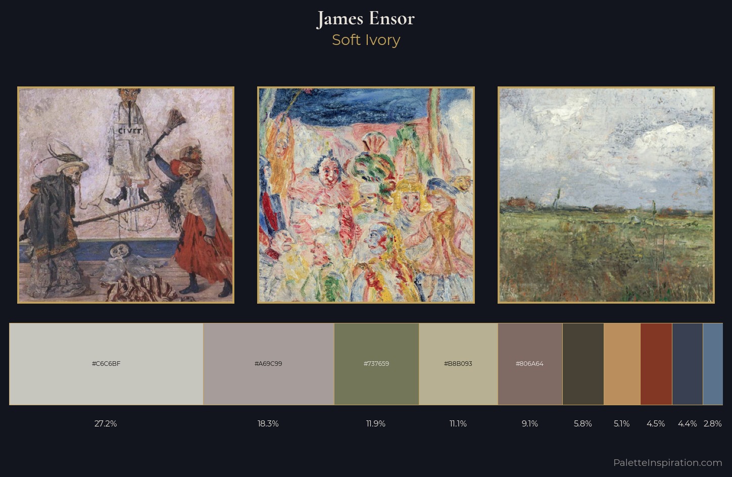 James Ensor Palette 4 — Soft Ivory