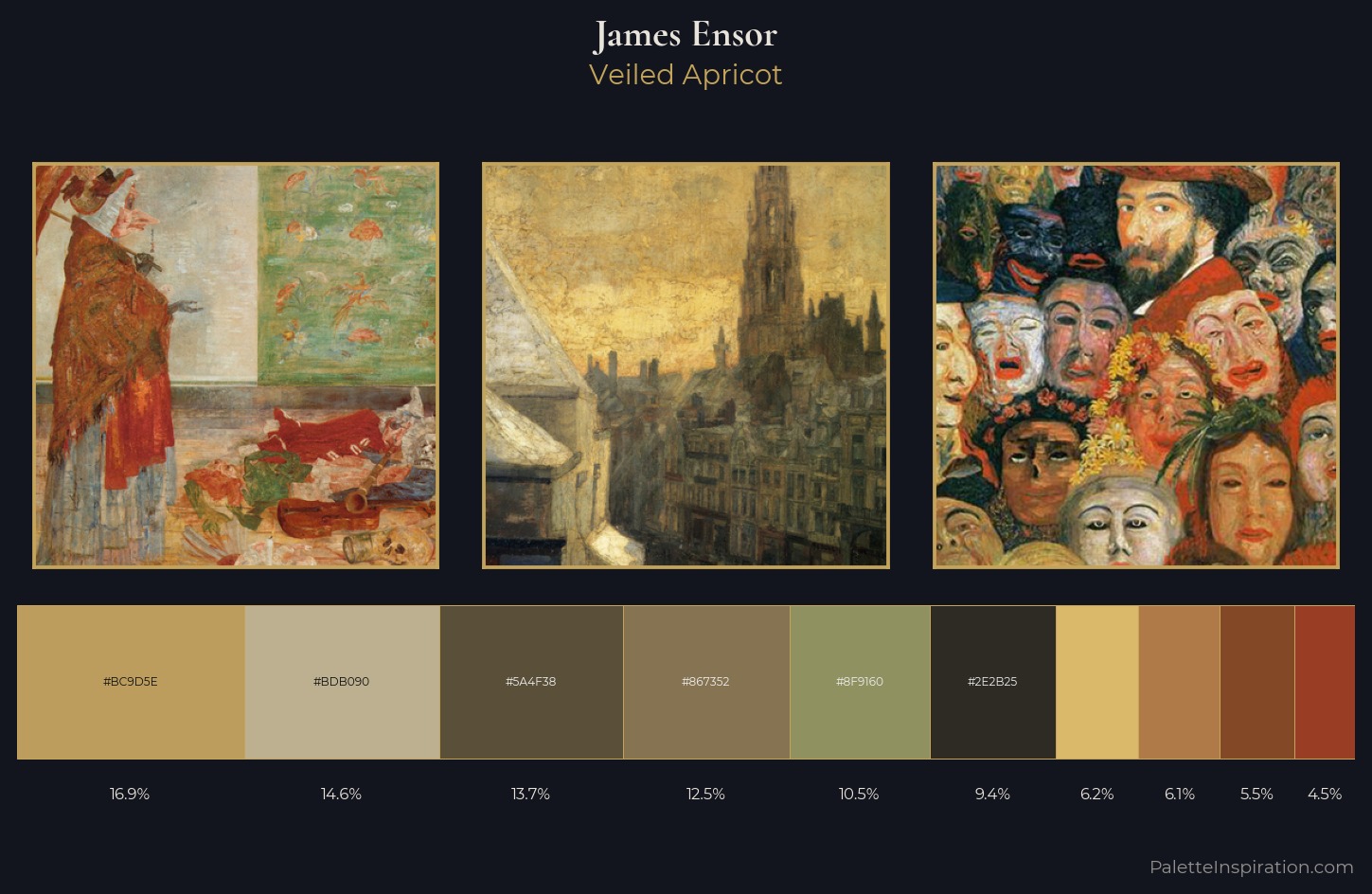 James Ensor Palette 5 — Veiled Apricot