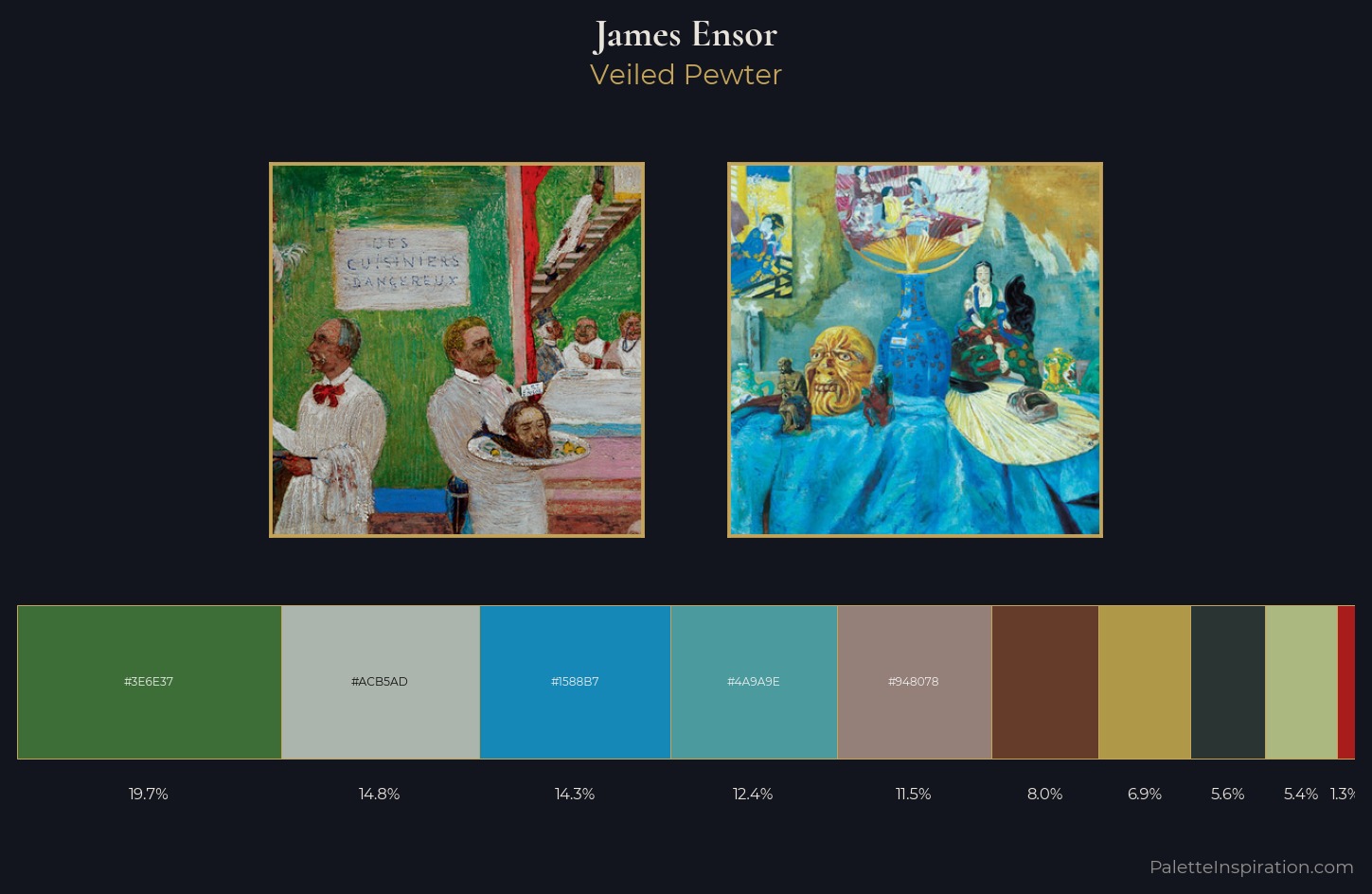 James Ensor Palette 6 — Veiled Pewter