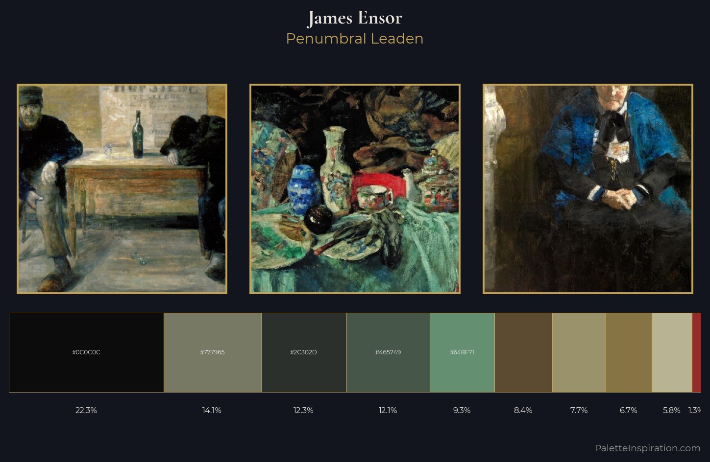 James Ensor Palette 7 — Penumbral Leaden