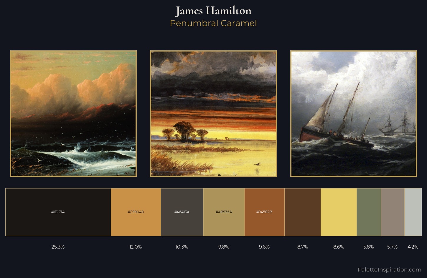 James Hamilton Palette 4 — Penumbral Caramel