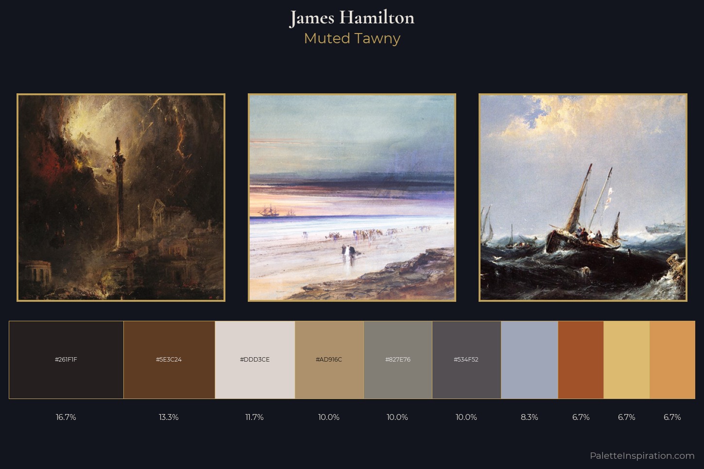 James Hamilton Master Palette — Muted Tawny