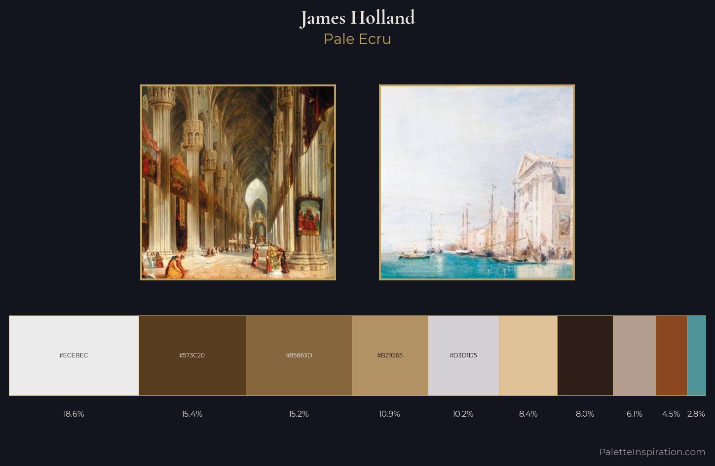 James Holland Palette 1 — Pale Ecru