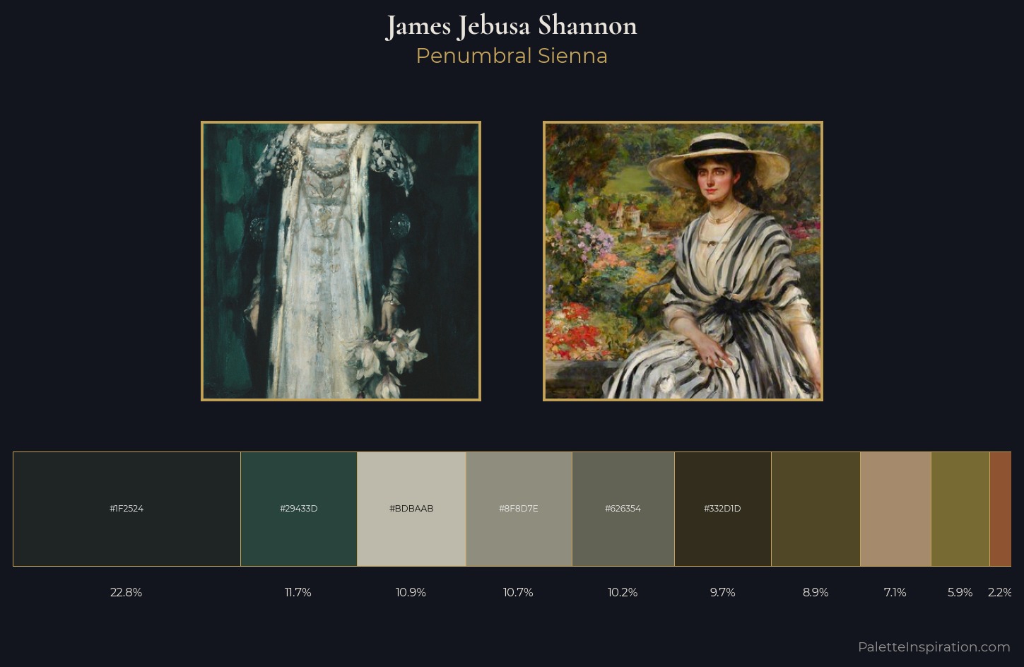 James Jebusa Shannon Palette 2 — Penumbral Sienna