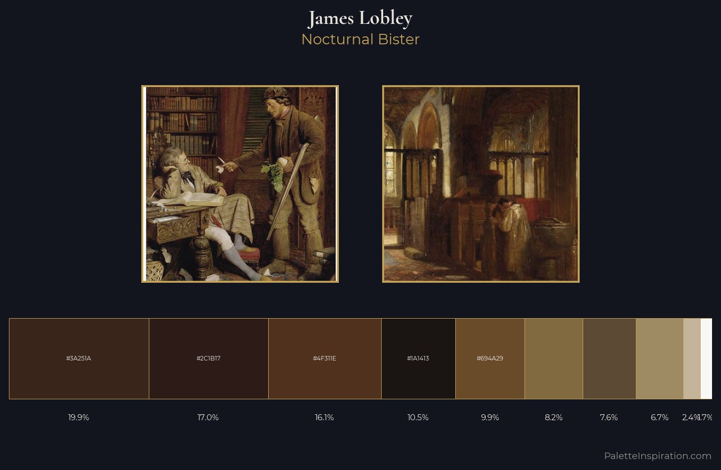 James Lobley Palette 1 — Nocturnal Bister